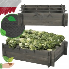   Zeliščni vrt Visokomednarodna grmovnica z razdelitvijo na sektorje - ekološka zelenjavna postelja 80x60 cm