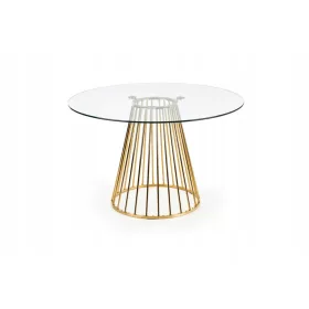 Okrogla miza Halmar Liverpool z zlatimi nogami