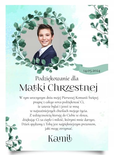 HVALA BOTROM, STARIM STARŠEM, STARŠEM, STARŠEM ZA OBHAJILO A4 [W]
