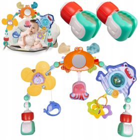   IGRAČA ZABAVNA VISEČA LESENA PEGAČA ZA VOZIČEK IN POSTELJICO