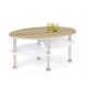 Ovalna klub mizica Halmar Medea 90 x 50 x 45 cm sonoma hrast
