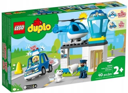 LEGO Duplo Kompleks Policijske postaje in Helikopter Avto 10959