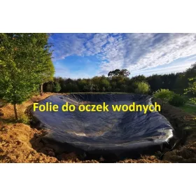   Folija za ribnike / Geomembrana, debeline 1,0 mm, črne barve