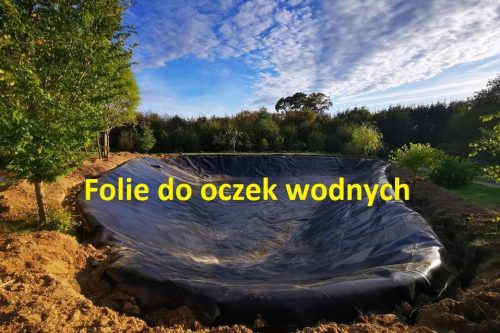 Folija za ribnike / Geomembrana, debeline 1,0 mm, črne barve