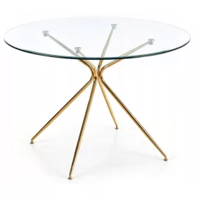 Okrogla miza Halmar Rondo Zlato 110 cm Glamurozna