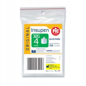 PIC Insupen 32G 4mm Igle za insulinke peresnike, 5 kosov
