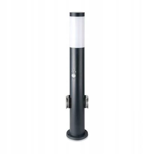 Vrtni steber V-TAC 60CM E27 siva vtičnica za senzor gibanja VT-838