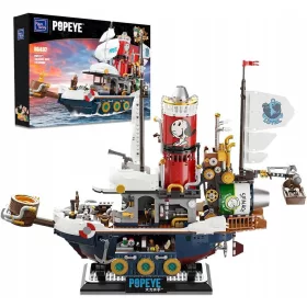   Popeye Pirate Ship PANTASY Creator Set, združljiv z LEG O 86402