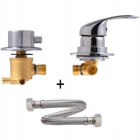 Tuš armatura za vgradno tuš kabino z 3 funkcijami, krom