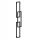 Radiator Aureus Slim 171/30 črn vertikalni dekorativni radiator