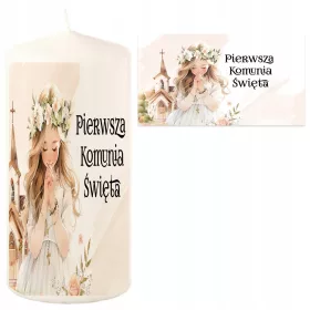 Sveča za obhajilo dekoracija 14 cm x 6,8 cm