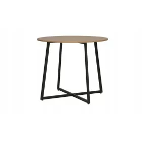 Okrogla miza Luna FI 90 - loft hrast/črna