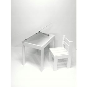  Lesena otroška miza in stol