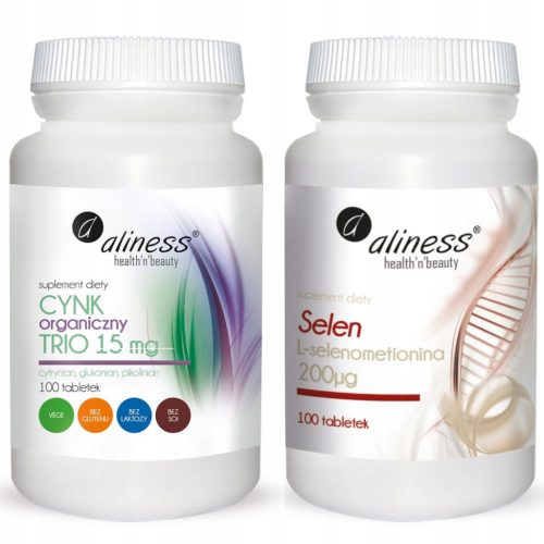 Aliness Cink Organic Trio & Selenium: Dopolnila za Imunski Sistem in Zdravo Kožo
