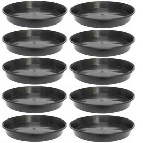   Podstavki za cvetlične lončke 25 cm, črne barve - KOMPLET 10 KOSOV