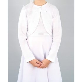 Bela komunijna bombažna jopica vel. 146