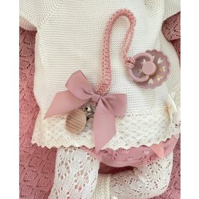 Obesek za dudo Mimos, odtenki roza