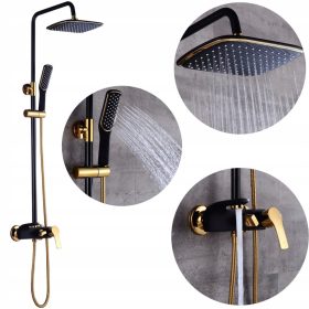 Kolumna za tuširanje BP-142 s črno dežno tuš garnituro