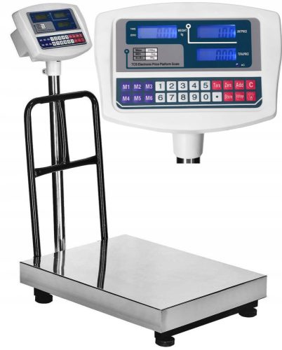 Elektronska tehtnica za skladišča in trgovino 300 kg 60x45 s podporo