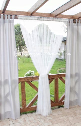 Zavese za teraso, gazebo 280x300 cm blago