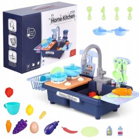   UMIVALNIK ZA OTROKE Z INTERAKTIVNIM ZLEWOM ZA POMIVANJE POSODE, INTERAKTIVNA IGRAČA ZA UČENJE HIGIENE