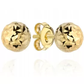  ZLATI DIAMANTNI UHANI BROŽENE KROGLICE KROGLICE 585 4 MM