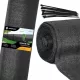 SENČILNA MREŽA ZA OGRAJO ANTRACIT 185 GSM 1,7 X 10 M 50 TRAKOV