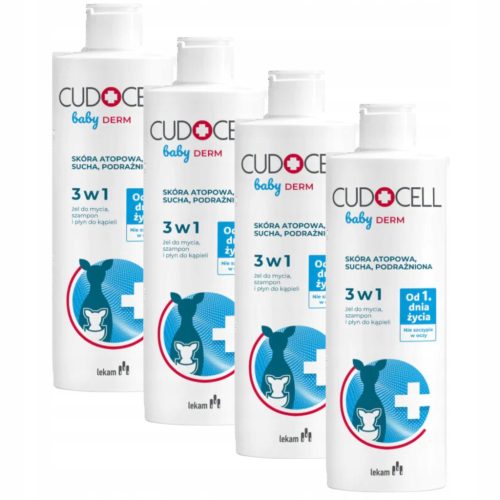 Cudocell Baby Derm 3w1 Žel za Dojenčke z Atopično in Občutljivo Kožo 400 ml