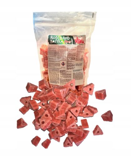 ZAPI strup za miši in podgane - Kocka Rodibrod Fluo 5g 1kg