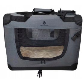   Transportna torba za prevoz psov in mačk Royal&Petsky sive barve velikosti M 88 cm x 65 cm x 58 cm