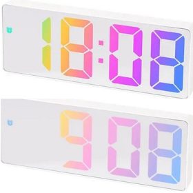 Elektronska budilka z LED zaslonom in barvnim alarmom