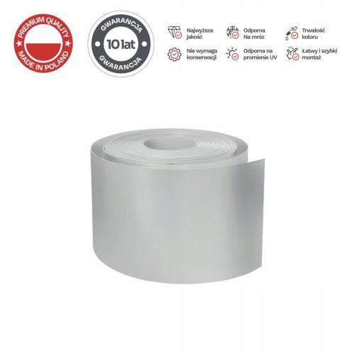 Tašma za ograjo ULTRA 26 metrov Termoplast 190 mm SIVA