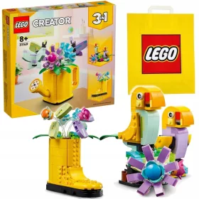 LEGO Kreativni Set Rože v Zalivalki + Darilna Vrečka