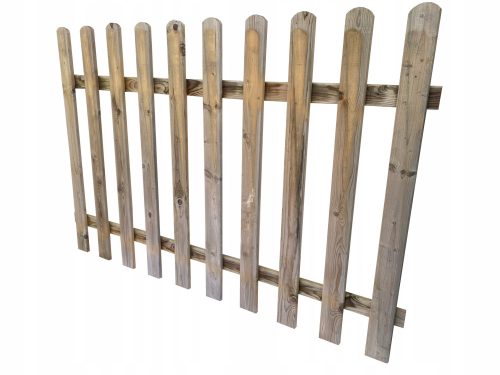 Lesena vrtna ograja 180x120cm, impregnirana, ravna, 2 KOSA