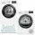 Siemens Set pralni stroj WM14N277PL + sušilni stroj WT 45HVEEPL + konektor WZ20400