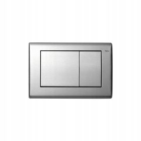   Gumb za splakovanje WC školjke iz nerjavečega jekla TECE TECEplanus, srebrn