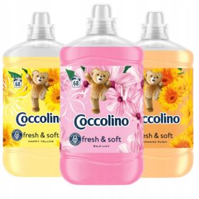   Coccolino Mehek za Perilo Osvežilni & Mehki Mix Set 3x1,7L 204 pranj