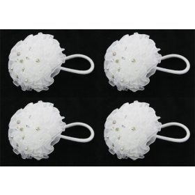 Bela elastika za dekliško prvo obhajilo 4 kosov