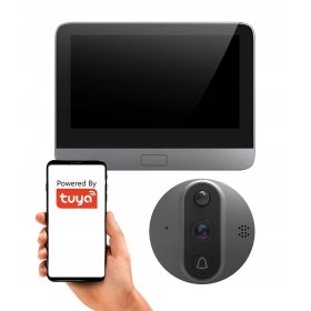 PAMETNI VARNOSTNI VIDEODOMOFON S PIR SENZORJEM WIFI TUYA