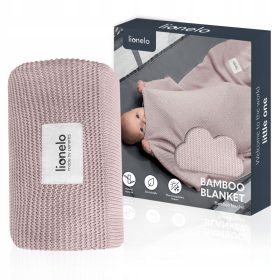 Bambusova odeja Lionelo 75 x 100 cm odtenki roza