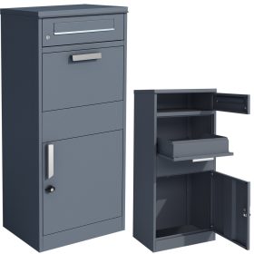   Slovenian Name: Velika poštna skrinja za kurirske pakete XXL v antracitni barvi