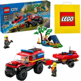   LEGO CITY 60412 GASILSKO VOZILO S PONORELNIKOM IN ČOLNOM + DARILNA VREČKA