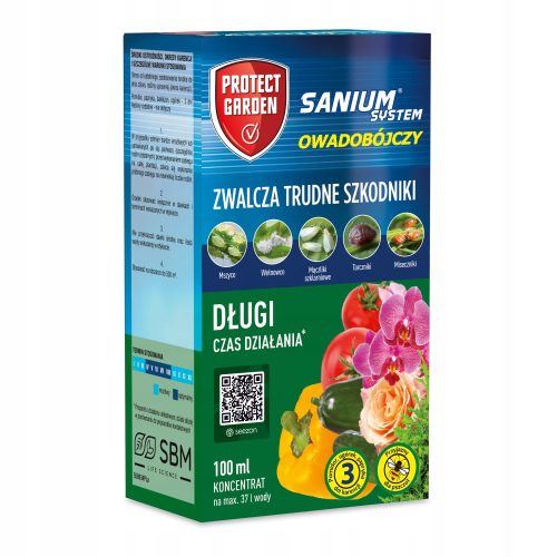 SANIUM KONCENTRAT 100ML INSEKTICID ZA DOLGOTRAJNO ZAŠČITO RASTLIN IN VARNOST ČEBEL