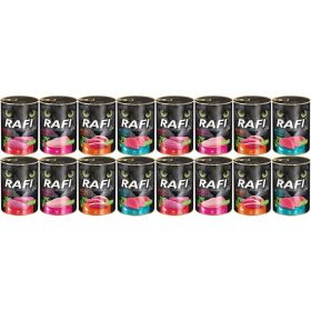 Rafi Cat Premium mačja hrana 400g, set 16 kosov