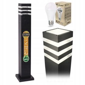   Slovenian Name: Zunanja svetilka za vrt s stojalom 80 cm + Žarnica 15W

SEO-Optimized Description:
Zunanja svetilka za vrt s stojalom 80 cm je idealna za osvetlitev vašega vrta, parkirišča ali hodnika