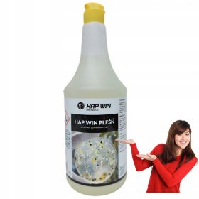   Optimized name: Odstranjevalec plesni in glivic Hap Win 1L s dozirnikom

Optimized description: Odstranjevalec plesni in glivic Hap Win je visoko koncentrirano sredstvo, ki učinkovito odstranjuje ples