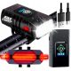 Kolesarski komplet luči z močjo 800 lumnov USB + LED zadnja luč za kolo