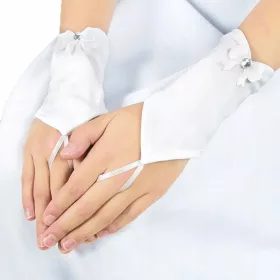 Rokavice za prvo obhajilo za deklice, model RK03