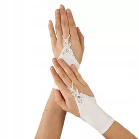 Komunijne rokavice za deklice model RKC65