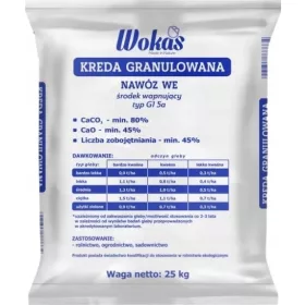 Kreda granulirano gnojilo za trato z razkisom tal 25 kg